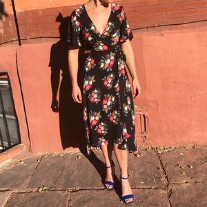 Floral Wrap Dress